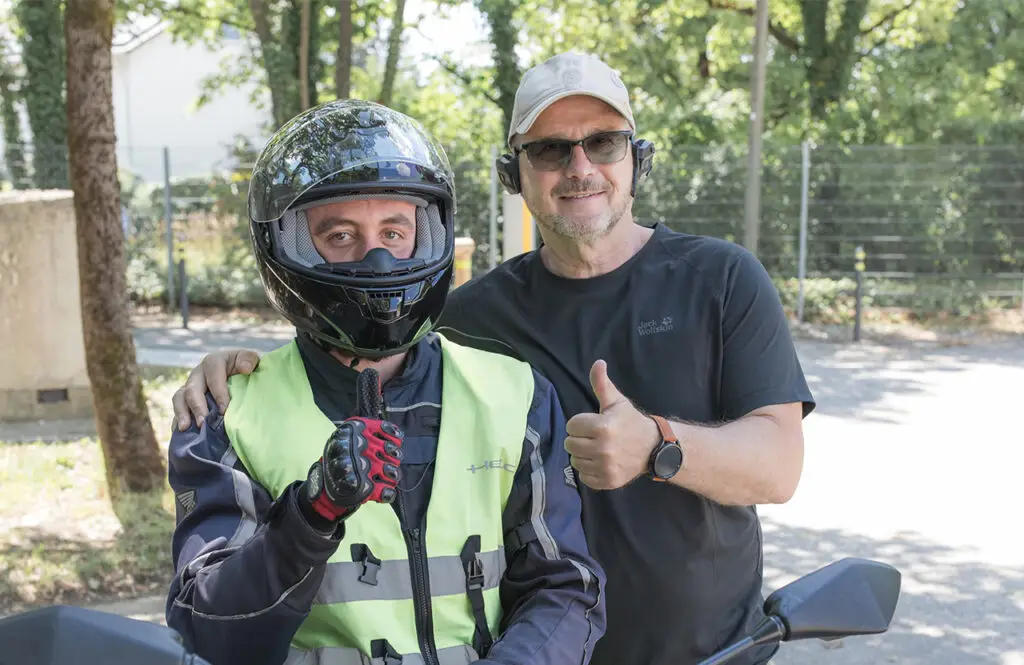 Motorradtraining in der Fahrschule Fehr
